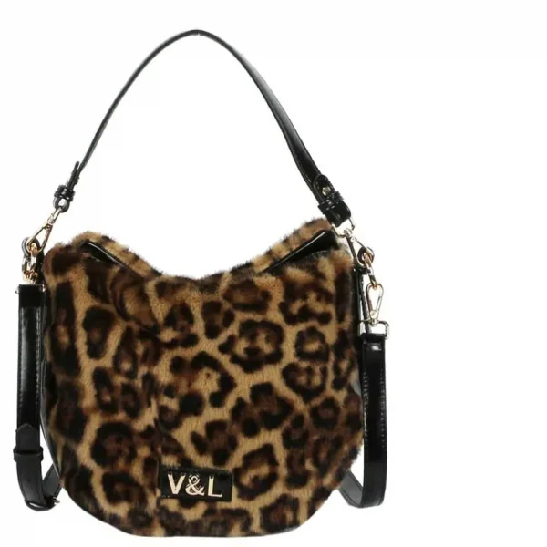 Bolso bandolera media luna, En la parte exterior trasera cuenta con un bolsillo con cremallera. Lleva en su interior un asa ajustable para poder llevarlo tambien como bolso bandolera. En su interior cuenta con varios bolsillos, uno de ellos con cremallera. Medidas: 26*36*10