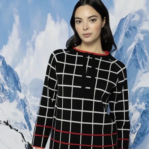  Presenta un fondo negro con cuadricula blanca que cambia a rojo en la parte inferior, creando un efecto sorprendente.