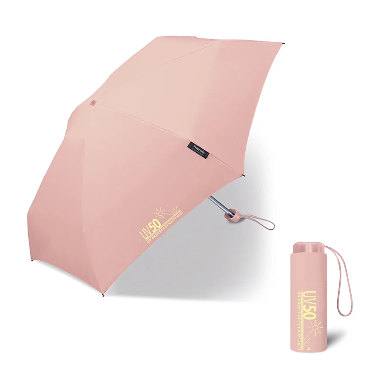 PARAGUAS MINI FLAMINGO_34_11zon Doble protección, contra lluvia y radiación ultravioleta. Paraguas con apertura manual con tejido libre de PFC. Paraguas de 6 varillas de 49 cm Medidas: 16 cm de largo plegable Diámetro: 86 cm