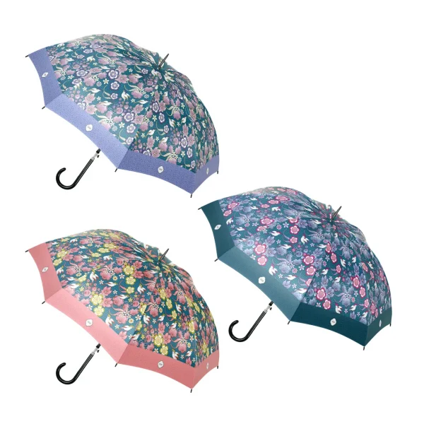 Es un paraguas largo con una montura resistente y de calidad con una práctica apertura automática. Sus varillas de fibra de vidrio son resistentes a los golpes de viento. Su tejido pongee es extra resistente al agua. Disponible también en montura plegable. Paraguas de 8 varillas de 61 cm Medidas: 86 cm de largo Diámetro: 102 cm