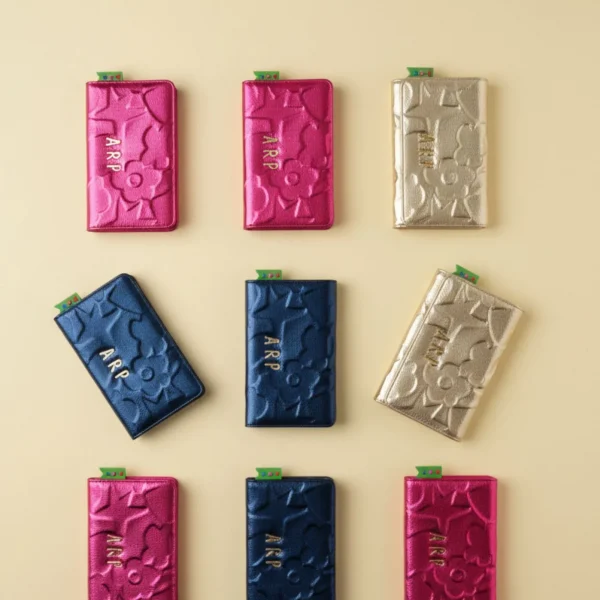 Este billetero con tapa de Agatha Ruiz de la Prada pertenece a la colección diseñada en piel sintética metalizada, con un acabado elegante y luminoso. El material incorpora los iconos de la marca grabados con volumen, aportando un diseño sofisticado y muy reconocible. Cuenta con cierre de tapa, que mantiene el contenido protegido y organizado. En su interior incluye un bolsillo con cremallera para monedas y múltiples compartimentos independientes para tarjetas y billetes, pensados para facilitar el uso diario y mantener todo en orden. Es una cartera práctica, resistente y con un diseño cuidado, ideal para combinar con los bolsos de la colección y aportar un toque de estilo incluso en los accesorios más funcionales. Medidas: 17*11*3